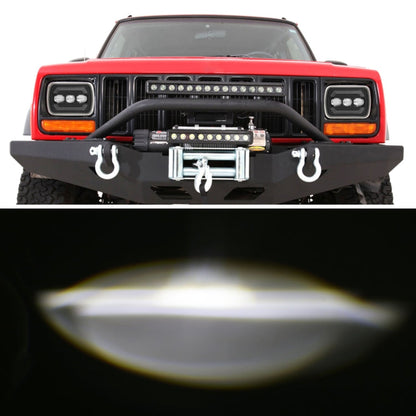 2073S 1 Pair 7 inch Car Square Headlight Work Light, 2073S