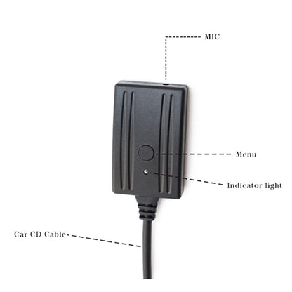 Car AUX Wireless Bluetooth Music Audio Cable + MIC Phone Control Change Song for Alpine KCE-236B 9870/9872, For Alpine KCE-236B 9872