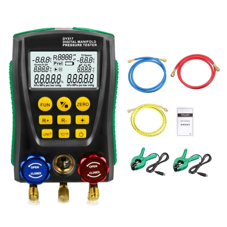 DUOYI DY517A Car Air Conditioning Diagnostic Instrument Temperature Monitor Fluoride Meter, DY517A