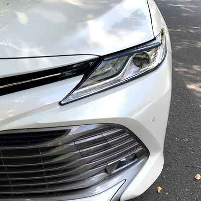 Car Headlight Eyebrow Decoration Sticker for Toyota Camry 2018+, Headlight Eyebrow For Toyota Camry 2018+ (Black), Headlight Eyebrow For Toyota Camry 2018+ (Carbon Fiber Black)