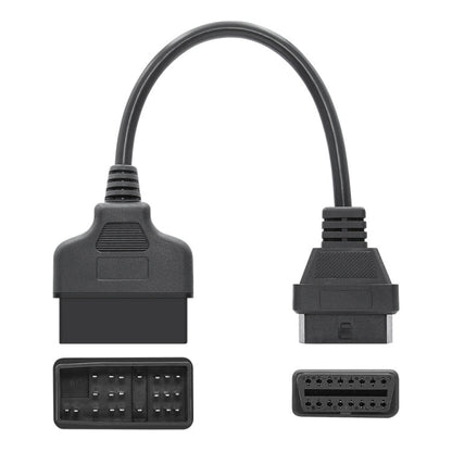 22Pin to 16Pin Car OBD2 Conversion Cable OBDII Diagnostic Adapter Cable for Toyota, OBD2 Conversion Cable
