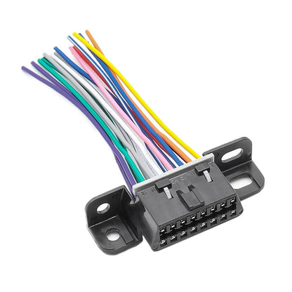 J1962F OBD2 16Pin Terminal Version Female Connector, Cable length: 10cm, 16Pin