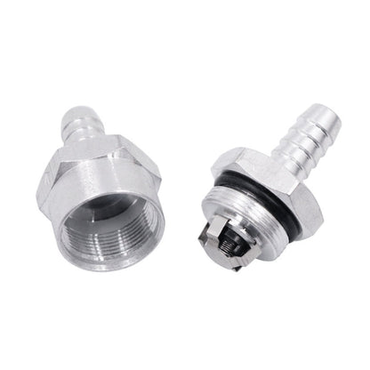Car 8mm Aluminium Alloy Fuel Petrol One Way Non Return Check Valve, 8mm Silver
