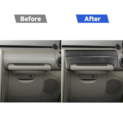 2 in 1 Car Carbon Fiber Front Passenger Seat Handrail Decorative Sticker for Jeep Wrangler JK 2007-2010, Left and Right Drive Universal, Front Passenger Seat Handrail