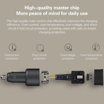Original Xiaomi CC07ZM 100W Dual Ports USB + USB-C / Type-C Car Charger Fast Charging Version 1A1C, 100W