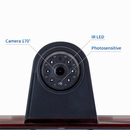 PZ461 Car Waterproof High Position Tail Light Brake Light View Camera for Mercedes Benz / Volkswagen, PZ461