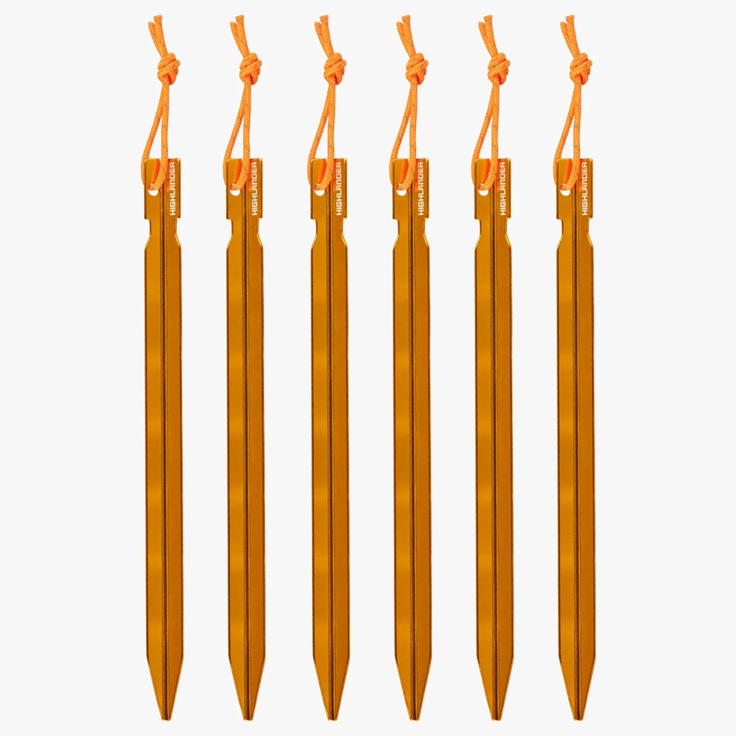 Highlander Arrow Aluminium Pegs 18cm / 7inch - 6 pack