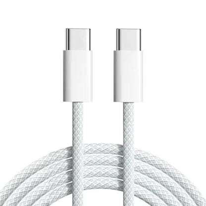 USB Type C to C Braided Colourful Charging Data Cable 1M 30W
