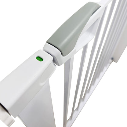 Callowesse Kishu Baby & Toddler Pressure Fit Door & Stair Safety Gate | 75-82cm x H77cm - White