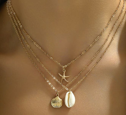 Summer Ocean Style Necklace - 3Pcs
