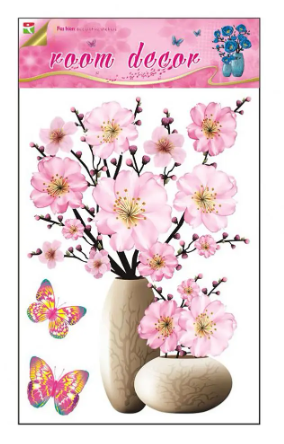 3D Flowers Vase Wall Stickers Elevate Your Space