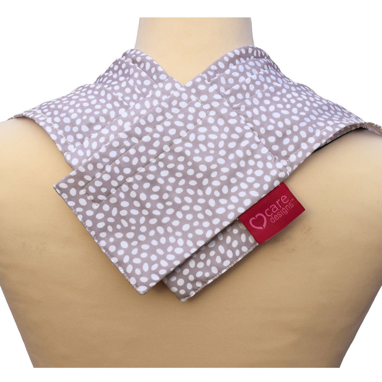 Pashmina scarf style clothing protector - Grey Dot