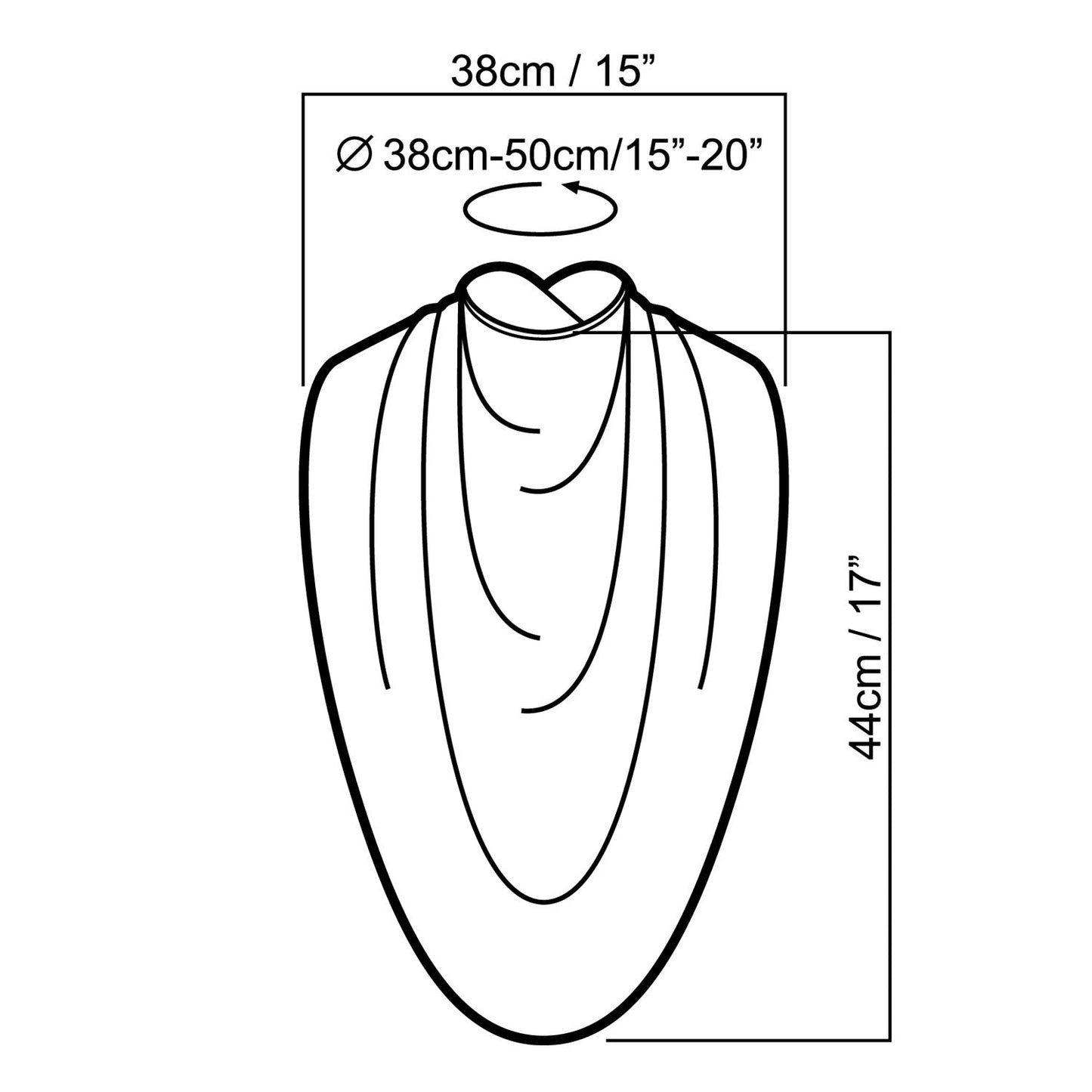 Pashmina scarf style clothing protector - Burgundy