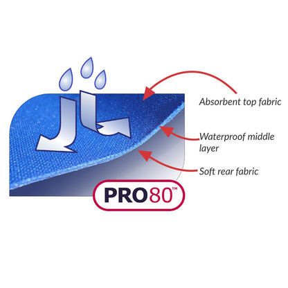 Tabard style adult bib - Medium Blue