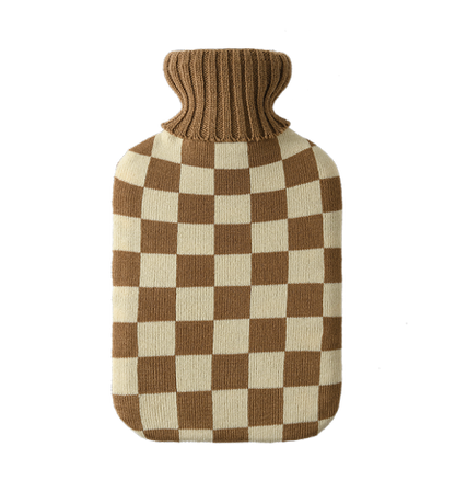 Mocha Hot Water Bottle with Cover