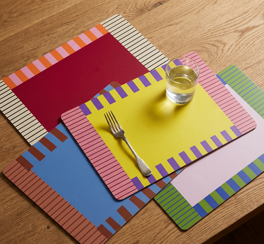 Coloured Mix & Match Placemats Set of 4