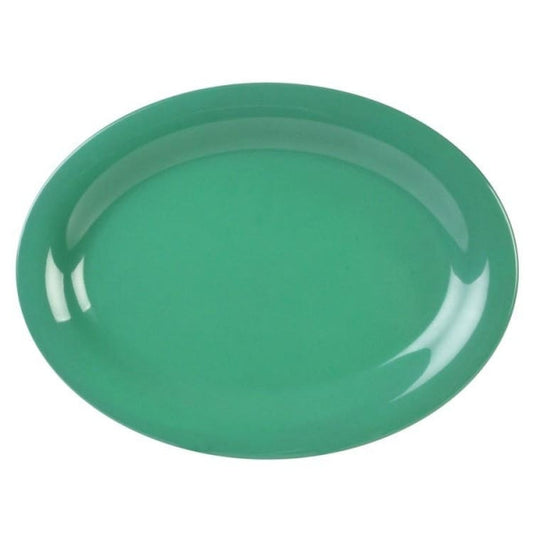 Green Oval Platter 345mm x 265mm / (10.43 inches) - Pack Of 12
