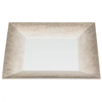 Jazz Square Melamine Plates 305mm (12") with Crackle Finished Border