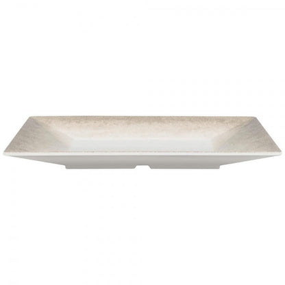Jazz Square Melamine Plates 254mm (10") with Crackle Finished Border
