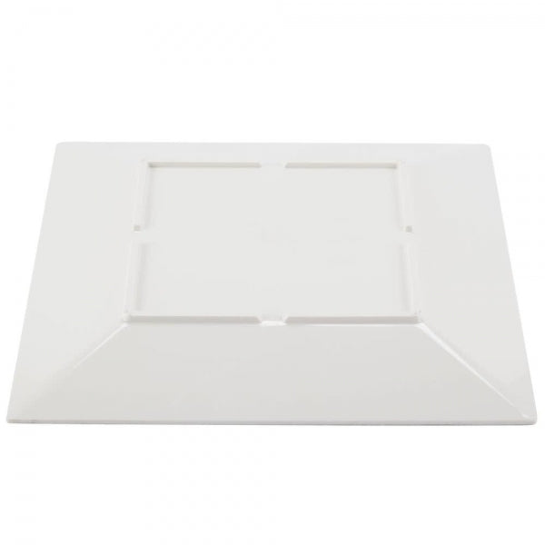 Jazz Square Melamine Plates 305mm (12") with Crackle Finished Border