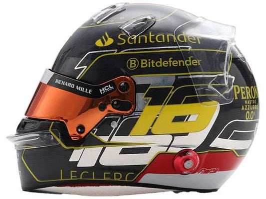 Charles Leclerc F1 Italian GP 2024 Helmet 1:5 Scale Looksmart Resin Replica
