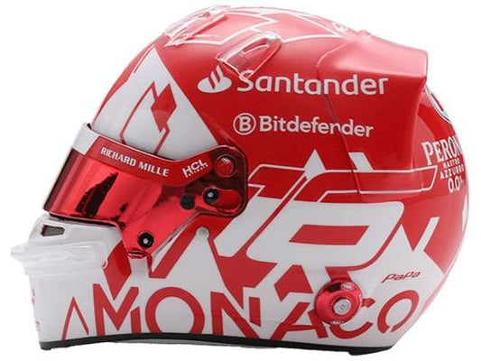 Charles Leclerc F1 Monaco GP 2024 Helmet 1:5 Scale Looksmart Resin Replica