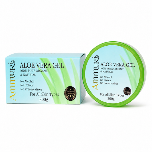 Ammuri Organic Aloe Vera Gel 300g Jar – Face, Body & Hair Hydration