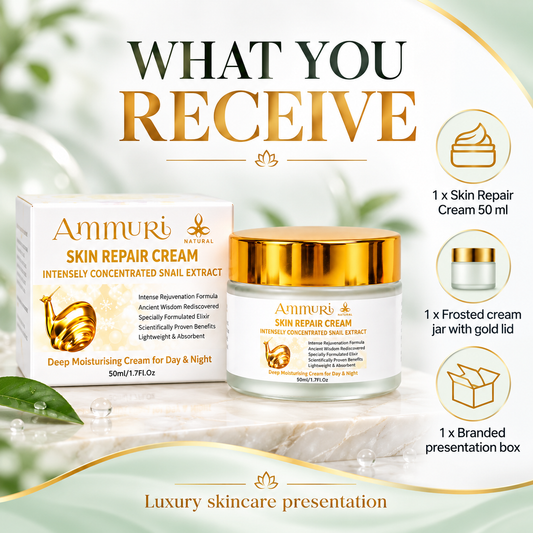 Ammuri Snail Mucin Cream | Hydrating Anti-Ageing Moisturiser