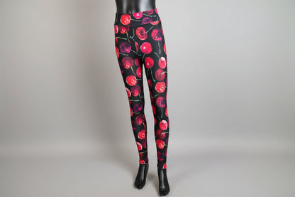 Cherry design full length leggings