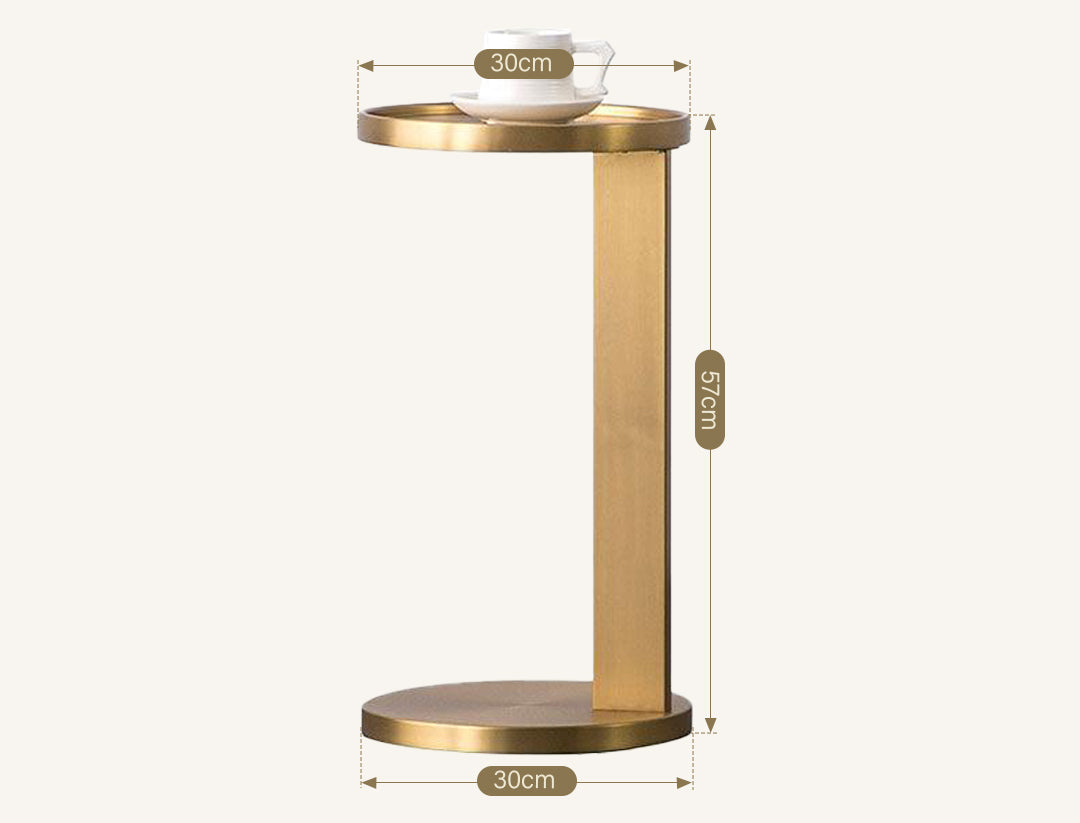 Christo Side Table, Gold