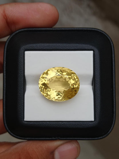 20.2ct Faceted Citrine For Sale - November Birthstone - 19x17x11mm