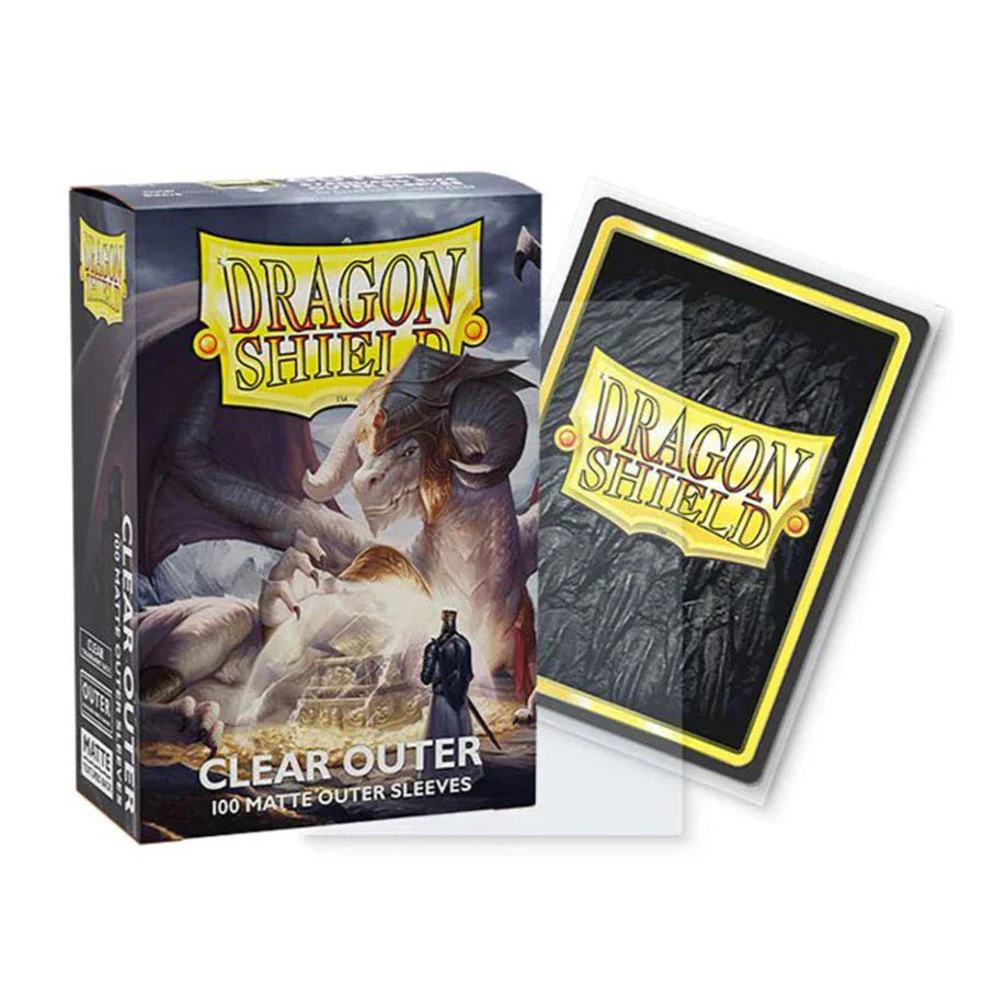 Dragon Shield - Matte Standard Size Outer Sleeves 100pk - Clear