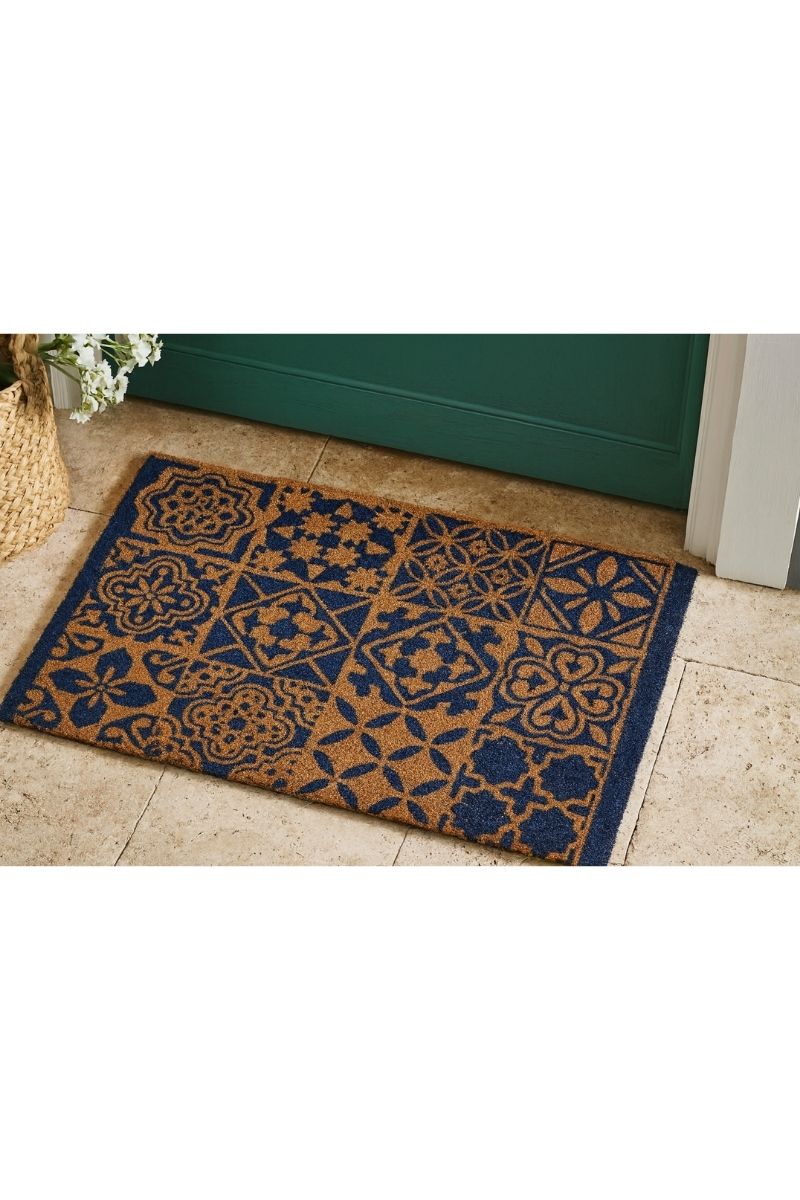 Coir Tile Blue Mat  40x70 cm | 140