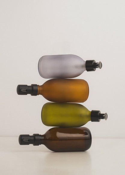Frosted Amber Glass Dispenser