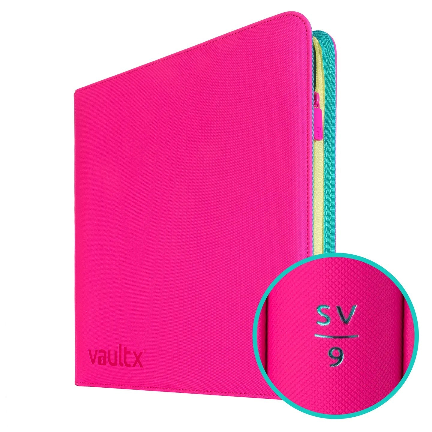 VaultX Scarlet & Violet 9 Exo-Tec® Zip Binder - 12 Pocket