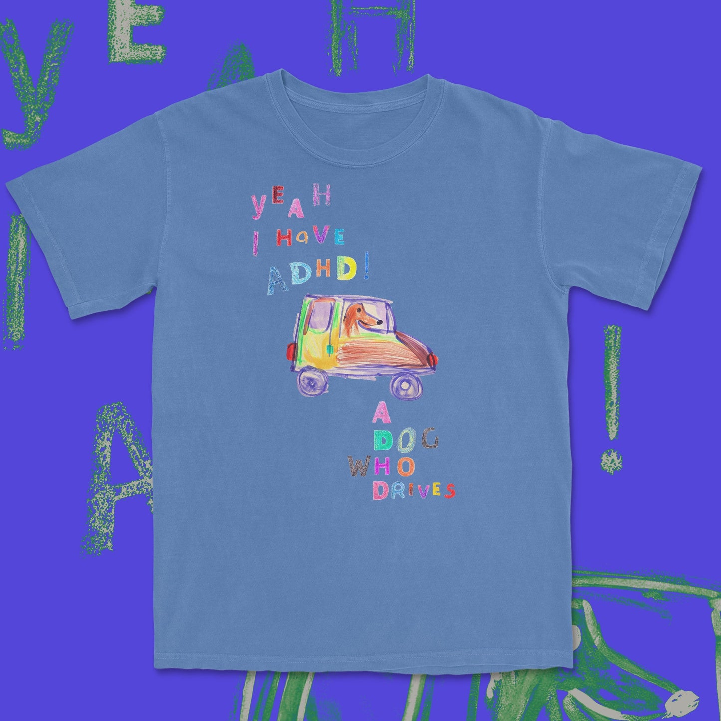 a dog who drives - t-shirt