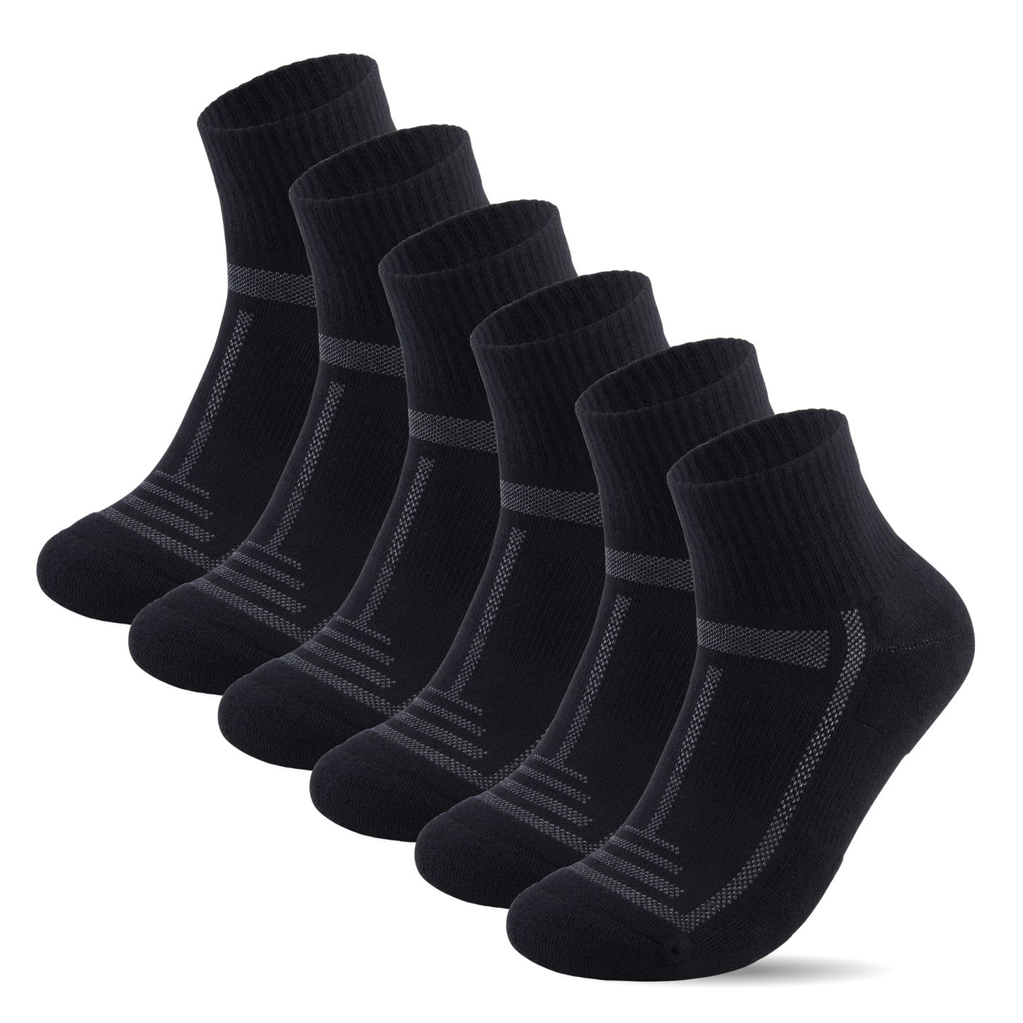 Bamboo Cushioned Quarter Socks