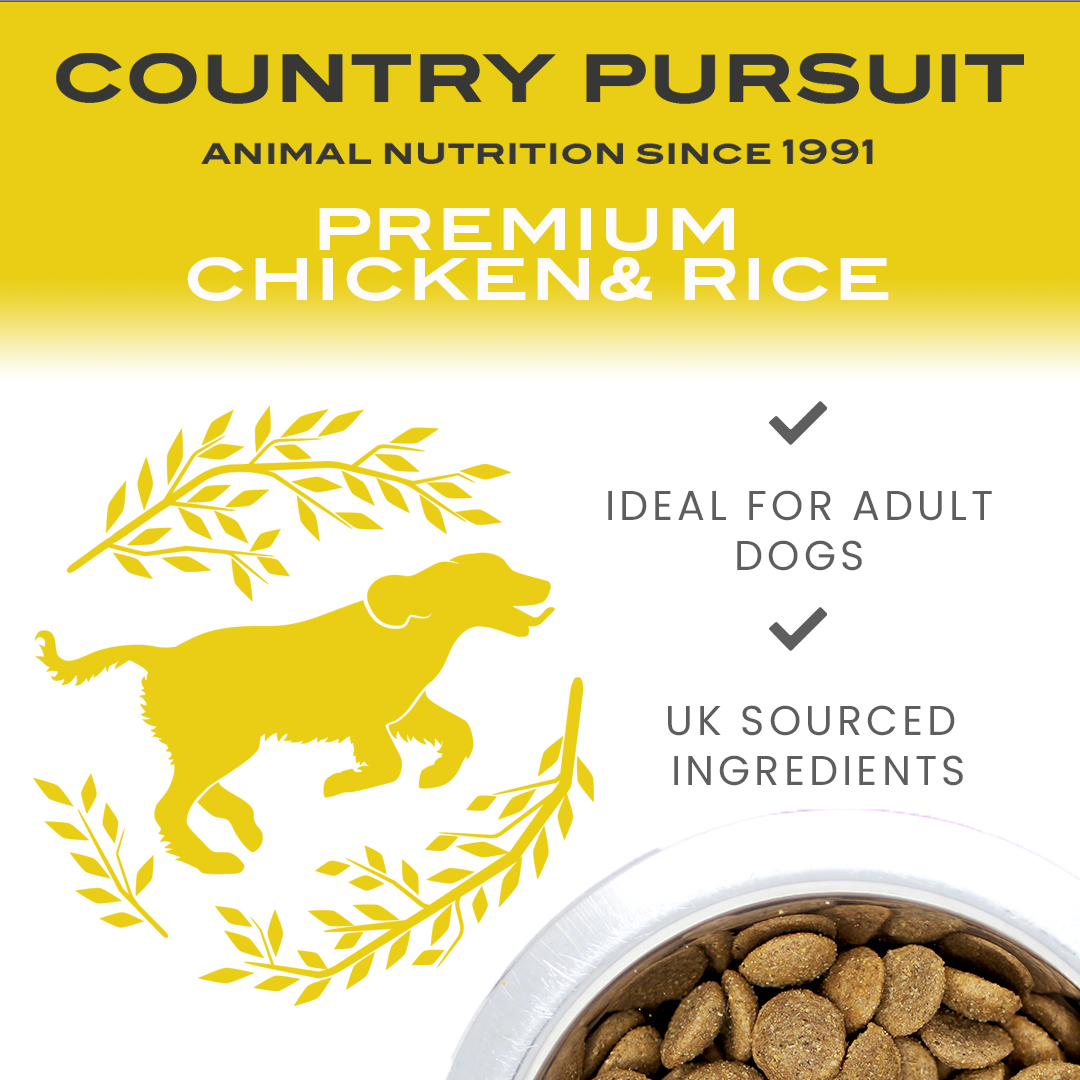 Country Pursuit Chicken & Rice Adult Dry Dog Food 15kg - Premium Range