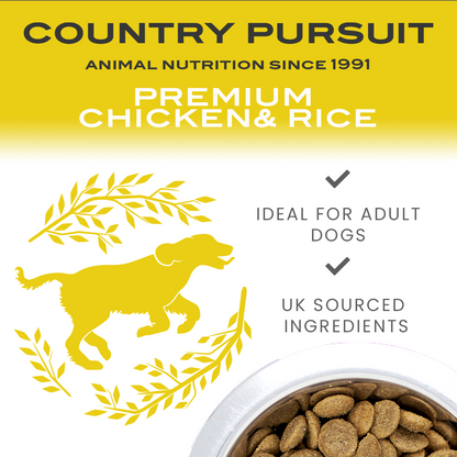 Country Pursuit Chicken & Rice Adult Dry Dog Food 15kg - Premium Range