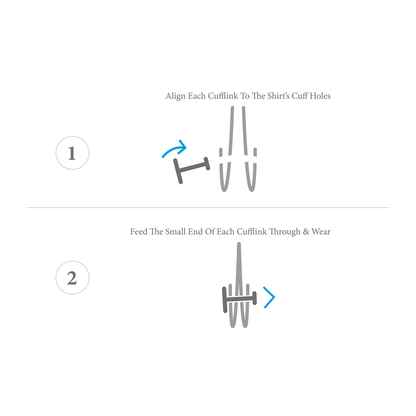 Faris Square Silver Cufflinks