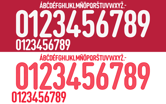 Czech 2024 Football Nameset AI Vector File