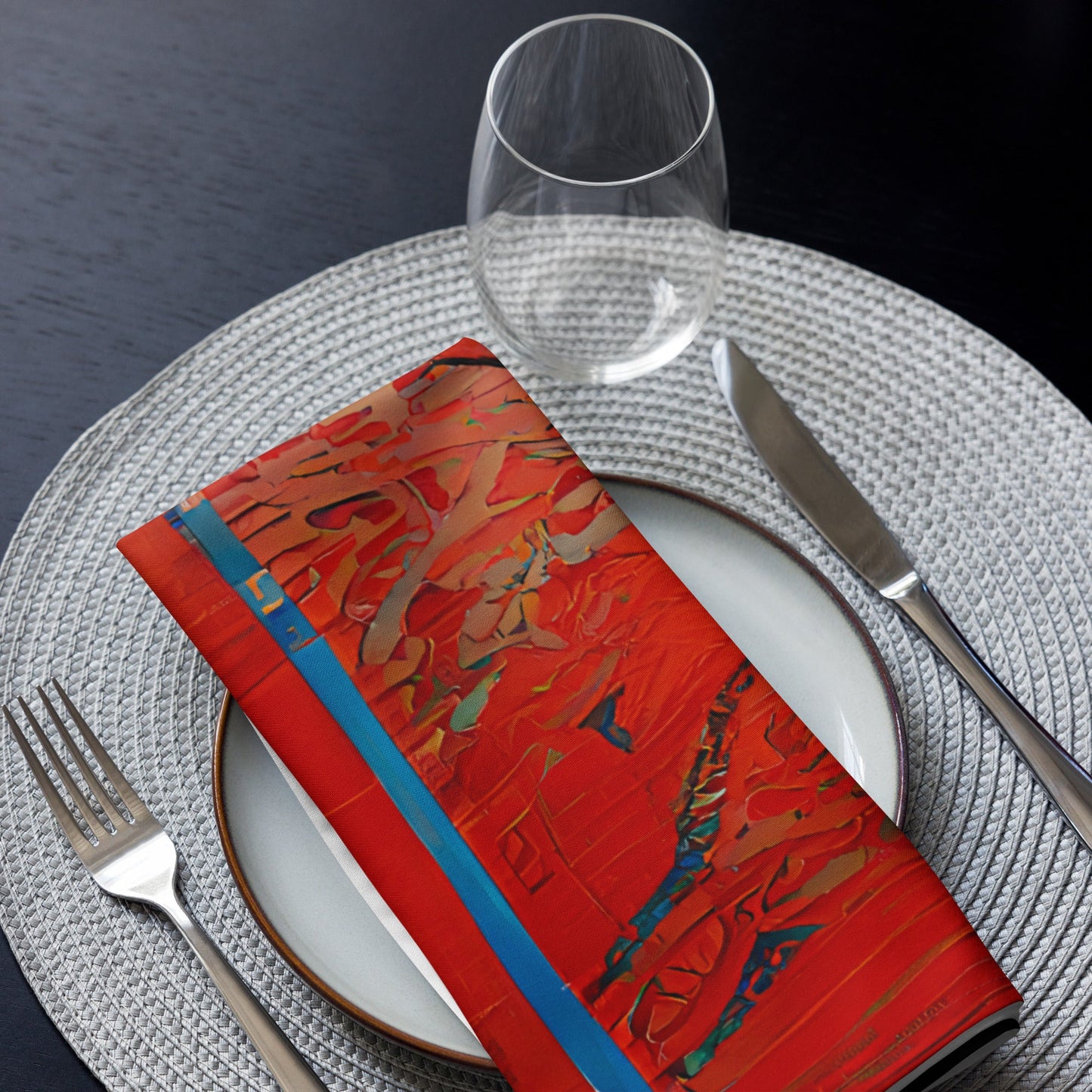 Half Black Half Hónghǎi - Cloth Napkin Set