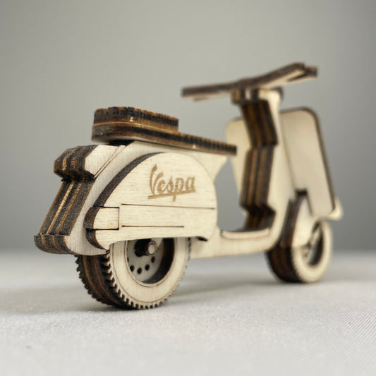 Retro Scooter Bauble - Flatpack Model Kit