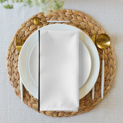 Half Black Half White - Cloth Napkin Set