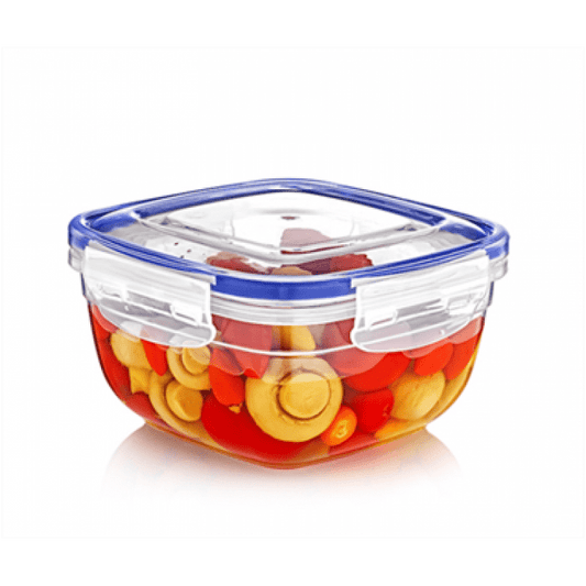 500ml Square Clear Plastic Food Storage Container with Sealing Lid