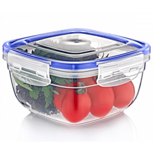 Square Clear Plastic Food Storage Container with Sealing Lid Keep Food Fresh Organized