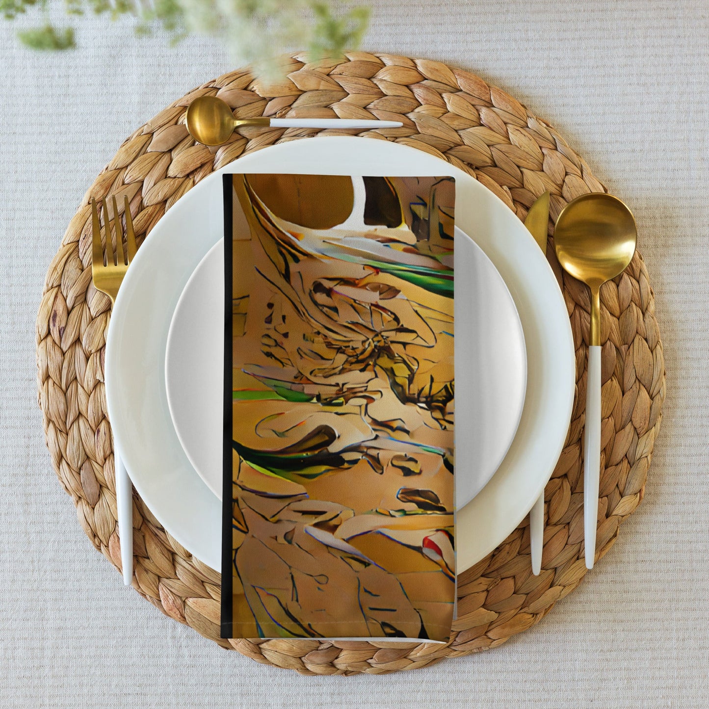 Half Black Half Gāolàng - Cloth Napkin Set