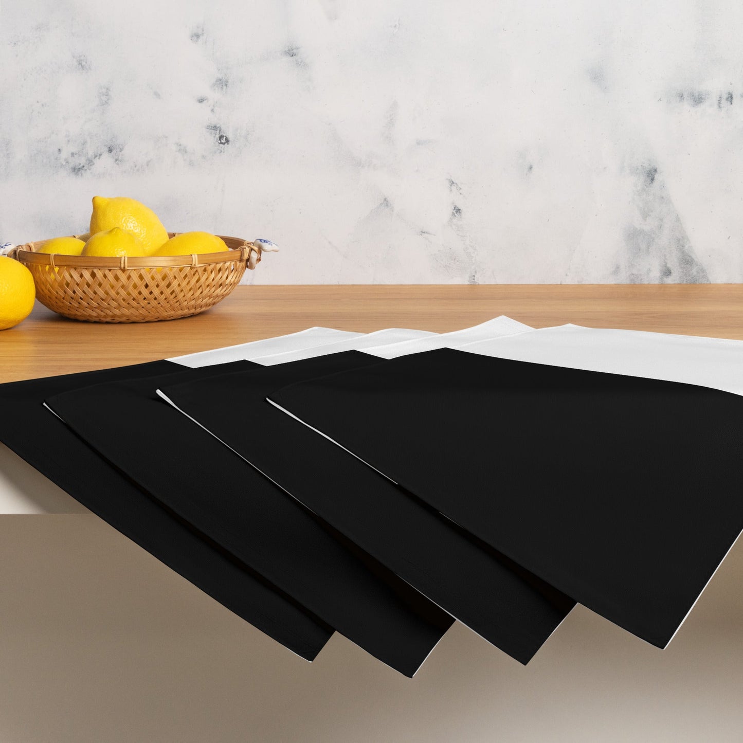 Half Black Half White - Placemat Set