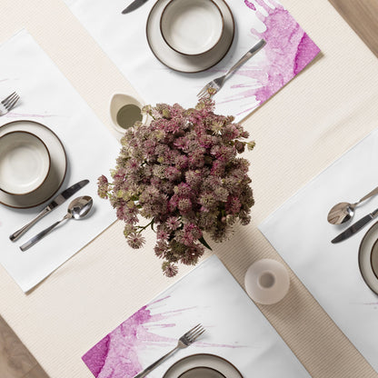 Watercolour Pink Splash - Placemat Set