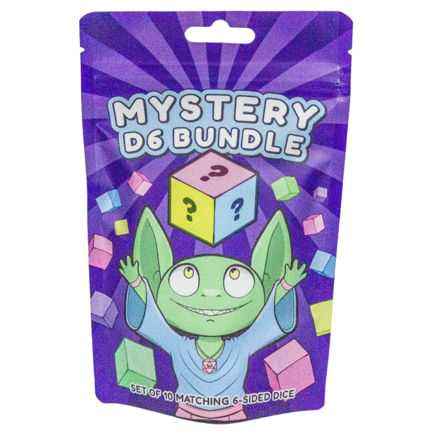 Dice Goblin - Mystery D6 Bundle Bag - 12mm Pipped/Dotted